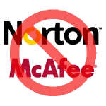 no norton+mcafee